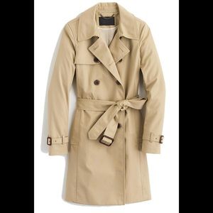 J. Crew Icon Tan Trench Coat.